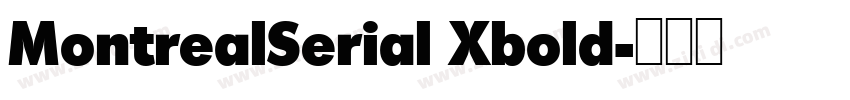 MontrealSerial Xbold字体转换